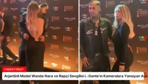 Arjantinli Model Wanda Nara ve Rapçi Sevgilisi L-Gante’ın Kameralara Yansıyan Aşkı