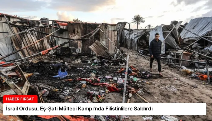 İsrail Ordusu, Eş-Şati Mülteci Kampı’nda Filistinlilere Saldırdı