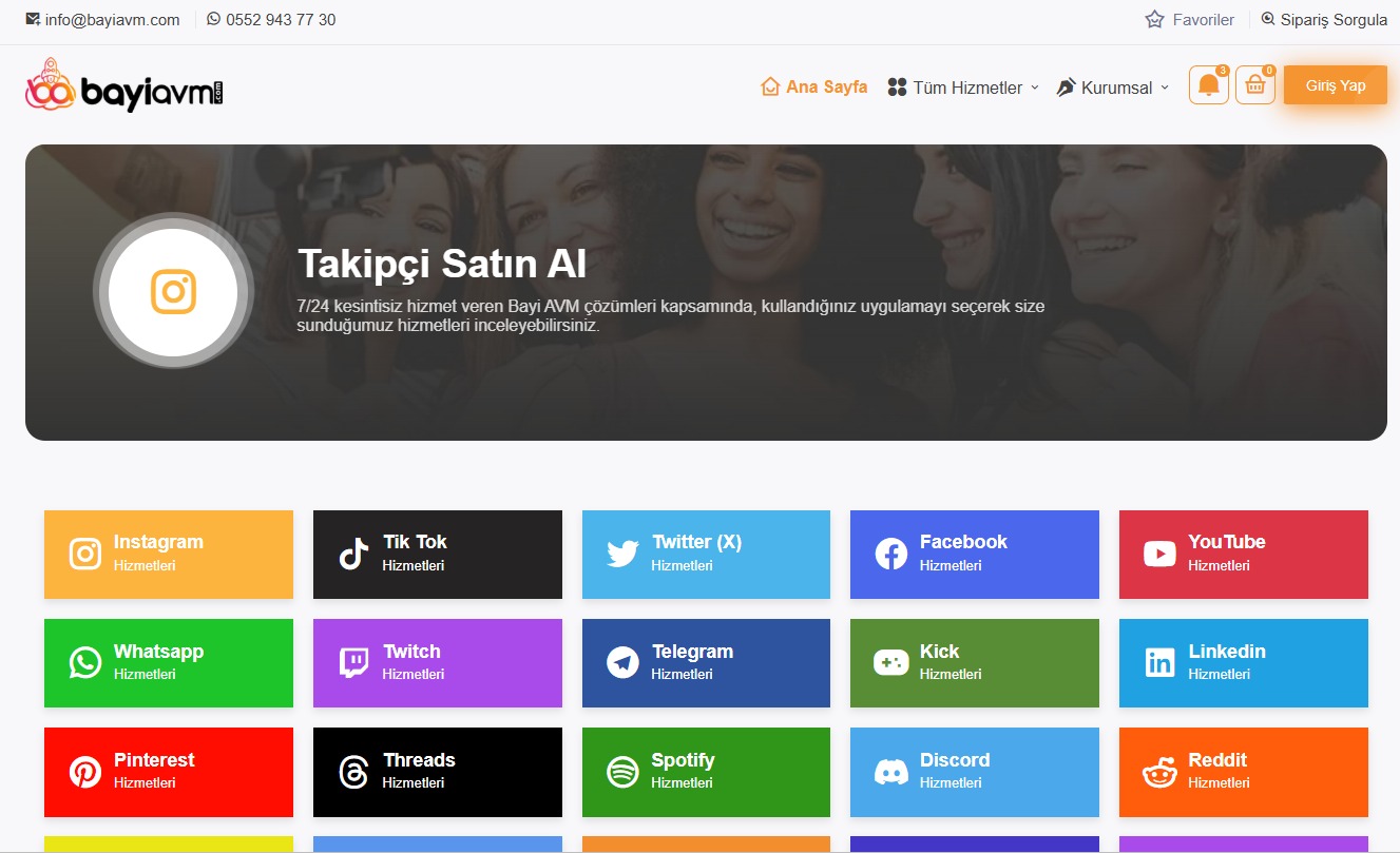 En İyi ve Güvenilir Instagram Takipçi Satın Alma Sitesi: Bayiavm.com