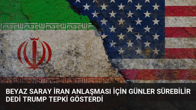 Beyaz Saray İran Anlaşması İçin Günler Sürebilir Dedi Trump Tepki Gösterdi