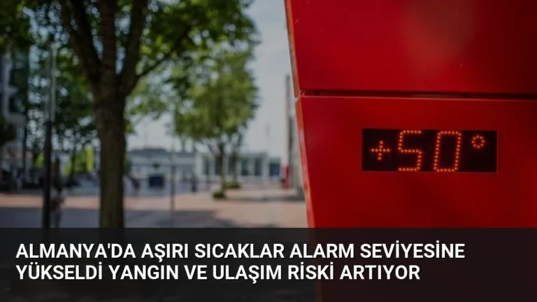 Almanya’da Aşırı Sıcaklar Alarm Seviyesine Yükseldi Yangın ve Ulaşım Riski Artıyor