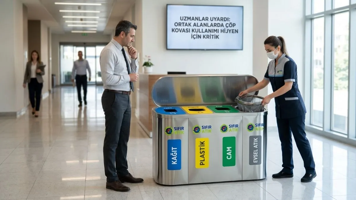Uzmanlar Uyardı: Ortak Alanlarda Çöp Kovası Kullanımı Hijyen İçin Kritik