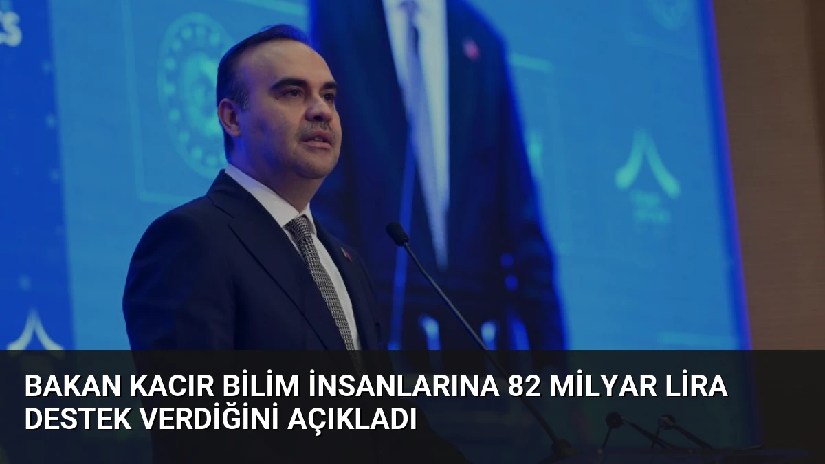 Bakan Kacır Bilim İnsanlarına 82 Milyar Lira Destek Verdiğini Açıkladı