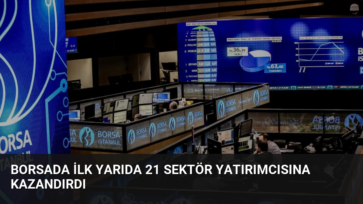 Borsada İlk Yarıda 21 Sektör Yatırımcısına Kazandırdı
