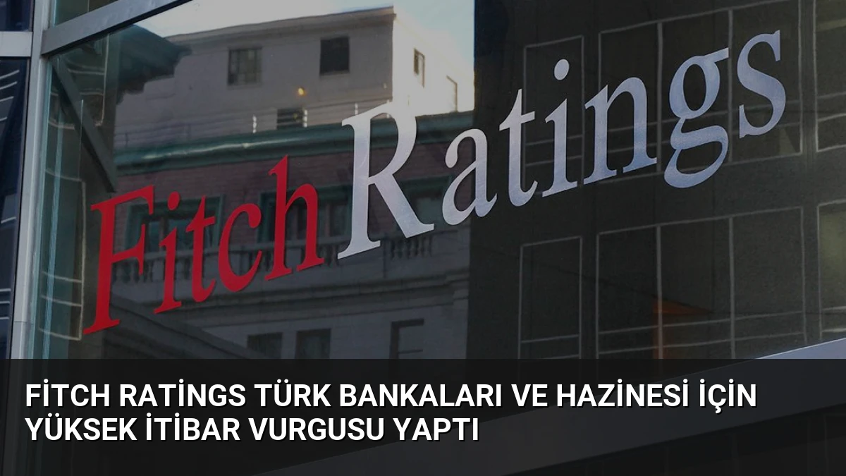 Fitch Ratings Türk Bankaları ve Hazinesi İçin Yüksek İtibar Vurgusu Yaptı