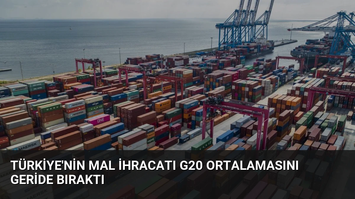 Türkiye’nin Mal İhracatı G20 Ortalamasını Geride Bıraktı