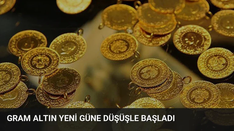 Gram Altın Yeni Güne Düşüşle Başladı