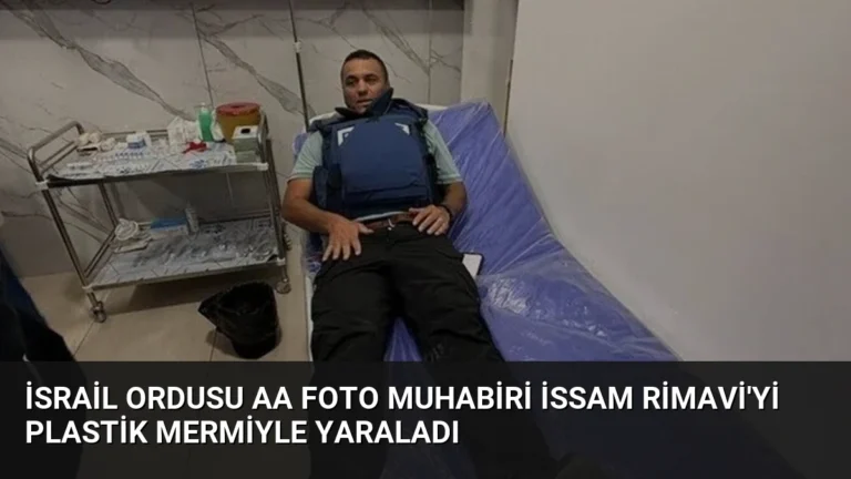 İsrail ordusu AA foto muhabiri İssam Rimavi’yi plastik mermiyle yaraladı